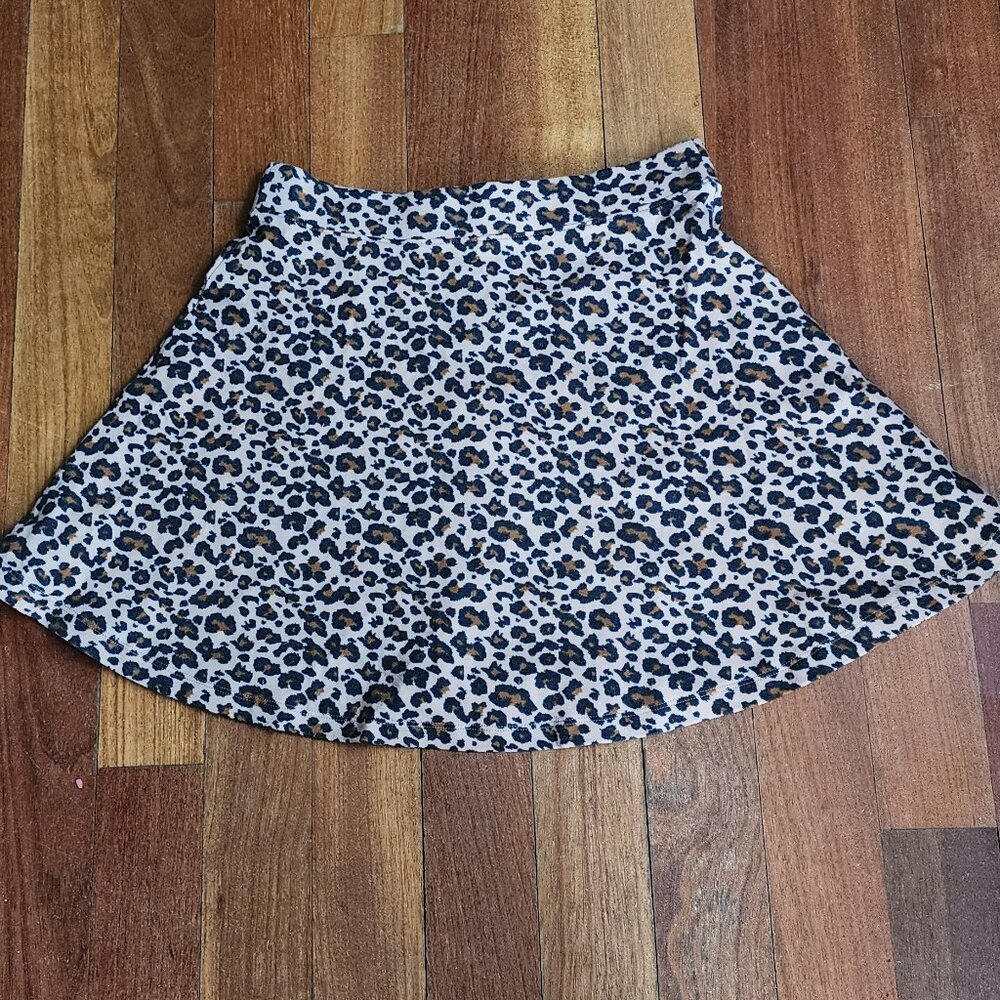 SO Leopard Print A-Line Skirt Size Medium